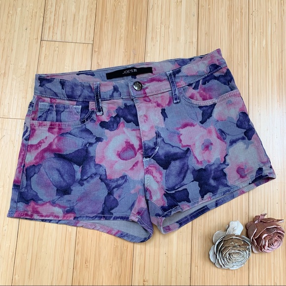 Joe's Jeans Pants - JOE’S JEANS tainted rose watercolor shorts, 26.